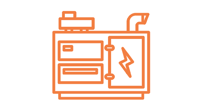 Open-frame generator set